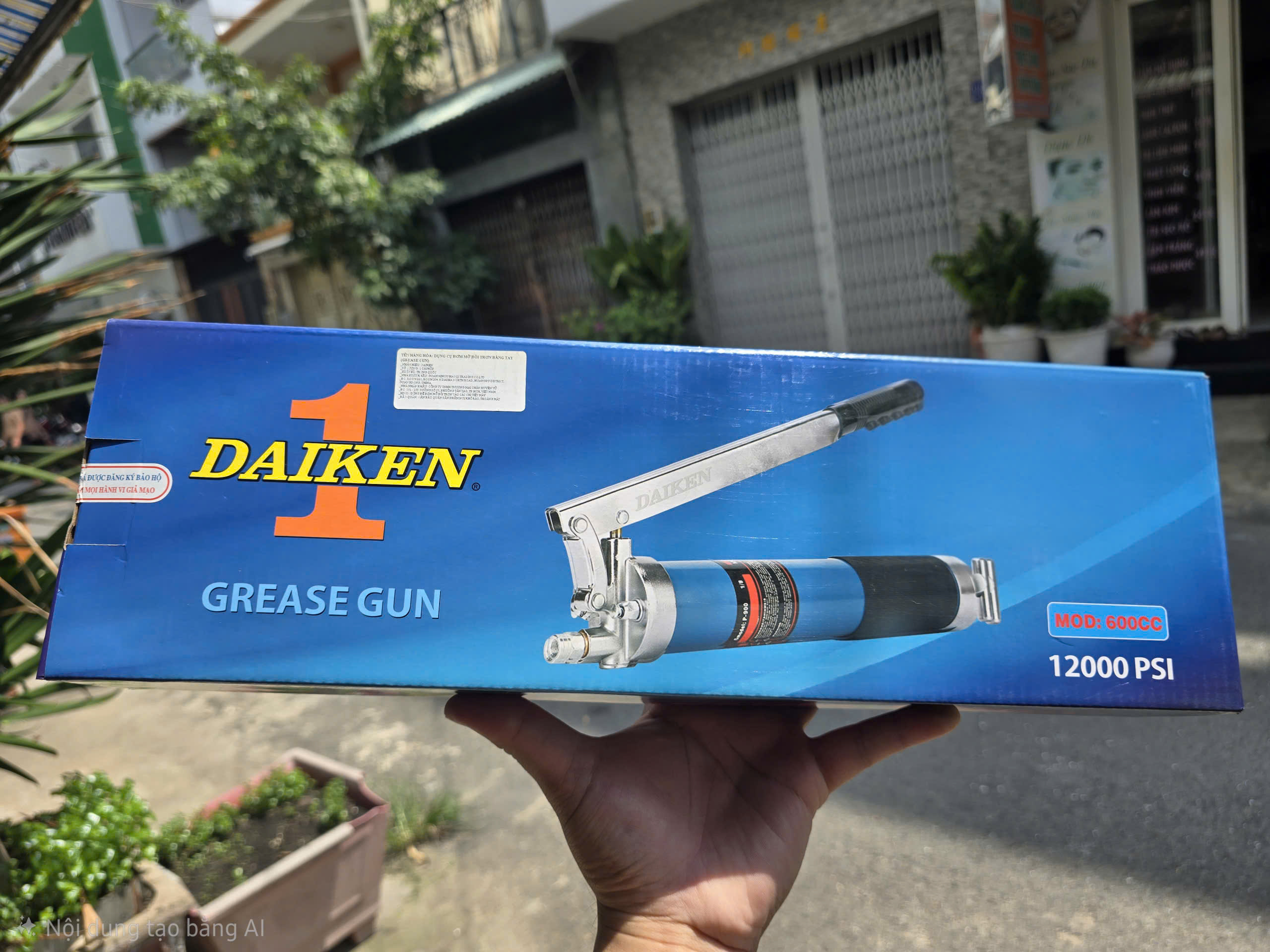 Tay Bơm Mỡ Bôi Trơn Daiken 2 Ty bơm Cao Cấp 600cc - 900cc