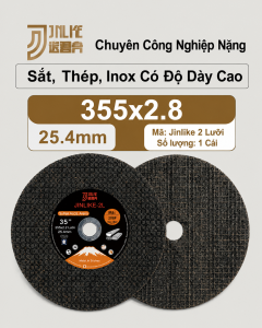Đá cắt Jinlike 2 lưới màu đen 355mm (for Heavy Duty)