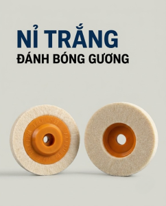 Nỉ Trắng Đánh Bóng Jinlike 100mm