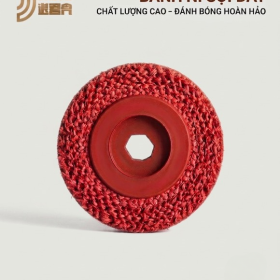 Bánh Nỉ Sisal Sợi Xơ Dừa Jinlike 100mm (màu đỏ)